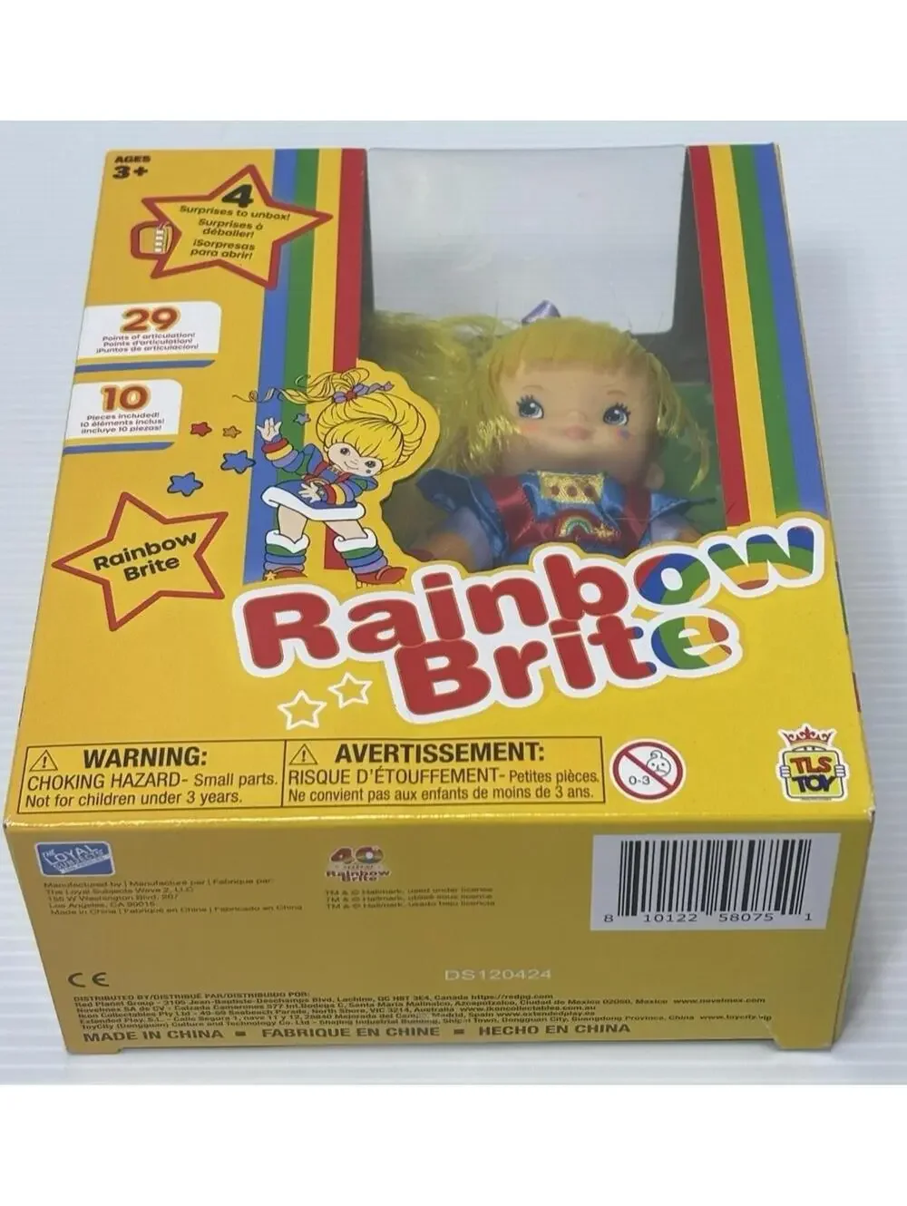 Rainbow Brite Surprise Unbox Figure Articulated Doll 4 Surprises TLS Toy NIB